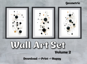 Wandkunst 3er-Set | druckbares Poster | Digitaldruck | Download | kommerziell nutzbar | Geschenk | Weihnachten | Feiertage | Wall Art Vol. 2