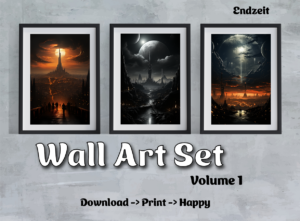 Wandkunst 3er-Set | druckbares Poster | Digitaldruck | Download | kommerziell nutzbar | Geschenk | Weihnachten | Feiertage | Wall Art Vol. 1