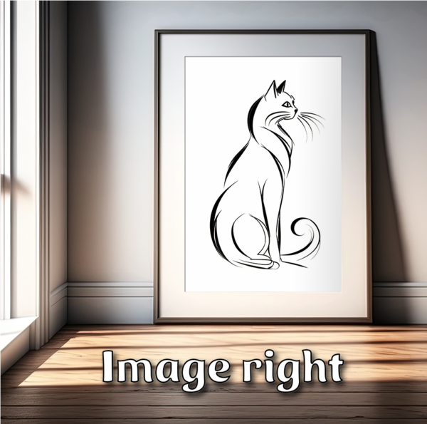 Wandkunst 3er-Set | druckbares Poster | Digitaldruck | Download | kommerziell nutzbar | Geschenk | Katze | Feiertage | Wall Art Vol. 7 - Image 5