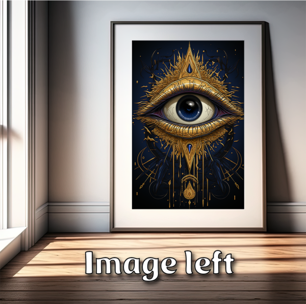 Wandkunst 3er-Set | druckbares Poster | Digitaldruck | Download | kommerziell nutzbar | Geschenk | Augen | Feiertage | Wall Art Vol. 6 - Image 3