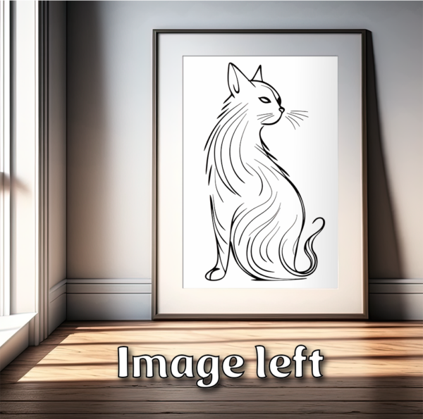 Wandkunst 3er-Set | druckbares Poster | Digitaldruck | Download | kommerziell nutzbar | Geschenk | Katze | Feiertage | Wall Art Vol. 7 - Image 3